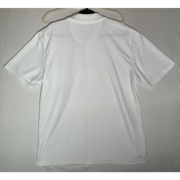 Ben Hogan Performance Golf Polo Men's Large White Ribbed Shirt Preppy - Picture 9 of 13